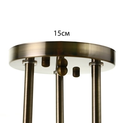 Люстра потолочная BayerLux «Аста», 3хЕ27, 40 Вт, бронза, 65×65×26 см