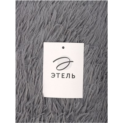 Ковер с ворсом «Этель», d=120 см, серый