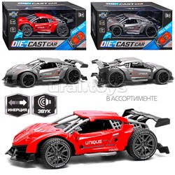 Машина "Гоночная 3" (свет,звук) в коробке