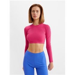 Лонгслив женский MINAKU: Casual Collection, цвет фуксия, размер 44