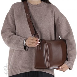 Сумка женская кожаная 9516NN brown Natale Navetta