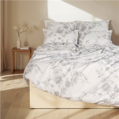 Пододеяльник 1.5-спальный SL Home Flowers, 150×220 см, сатин