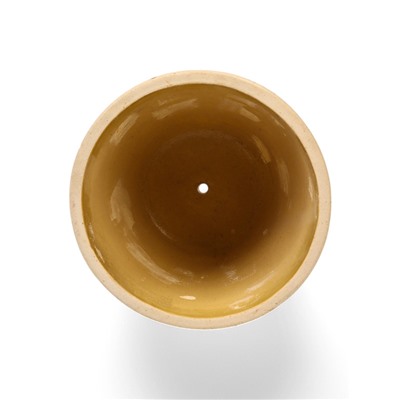 Горшок для цветов «Антей», 20 л, d=35 см, h=30 см, керамический, с поддоном, бежевый