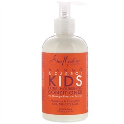 SheaMoisture, экстра-питательный кондиционер, для детей, манго и морковь, 237 мл (8 жидк. унций)