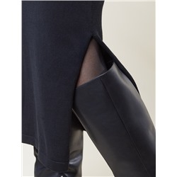 Платье тонкой вязки из хлопка с нейлоном