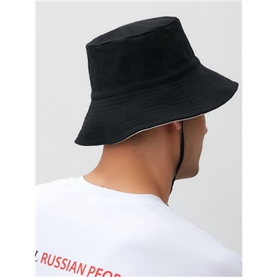 Панама двусторонняя MINAKU, цвет чёрный, бежевый, размер 56