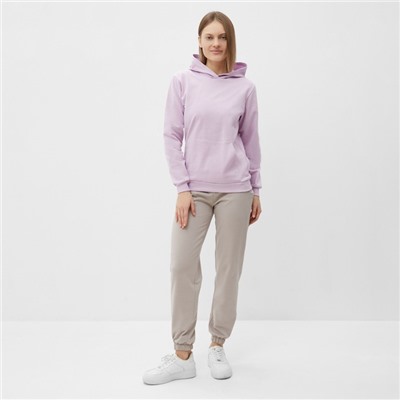 Толстовка женская с начёсом Tusi, сиреневая, размер 54