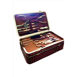 Zinger Маникюрный набор шкатулка 15 предметов / MS-JB-830-G, в ассортименте KRISTALLER, 1111812
