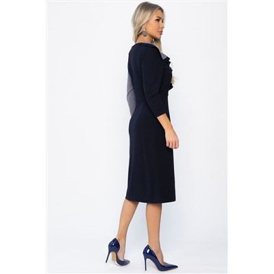 Платье Эванесса (серо-синие) П12745-35М