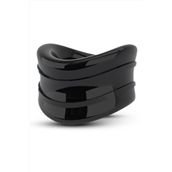 Черное эрекционное кольцо на мошонку Beef Ball Stretcher Snug