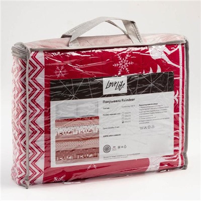 Покрывало LoveLife евро макси «Reindeer» 240×210 ±5 см