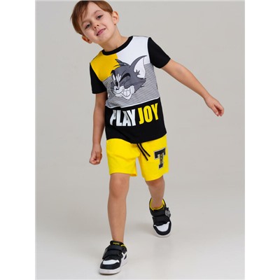 Комплект трикотажный для мальчиков: фуфайка (футболка), шорты