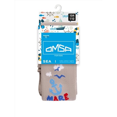 Omsa Колготки OMSA kids Collant 13P64-2 с рисунком (кораблик-якорь)