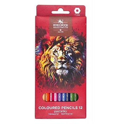 Карандаши 12цв RED LION 3552 (3552012063KS) Koh-I-Noor