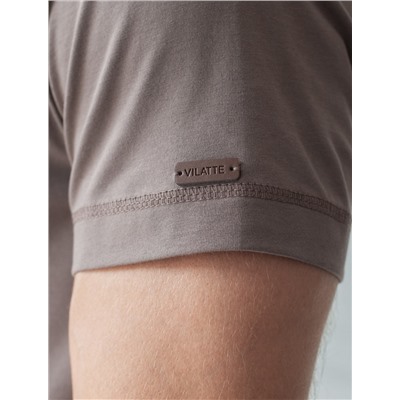 Футболка базовая полуприлегающая из премиального хлопка с эластаном