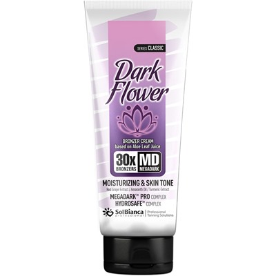 SolBianca Dark Flower 30х Крем - автозагар с маслом амаранта, экстрактом красного винограда и куркумы 125 мл