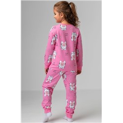 Пижама из футера с начесом для девочки Happyfox