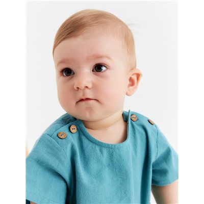 Футболка детская MINAKU, рост 74-80 см, голубая