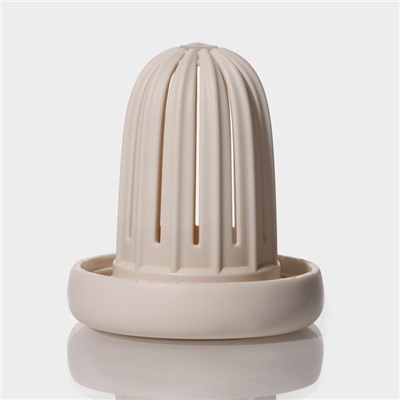 Кружка «Бьорн», 850 мл, с крышкой и трубочкой, стекло, бежевая