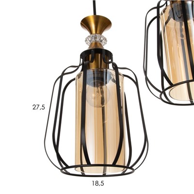 Светильник BayerLux 2100/3BK E27 40 Вт черный