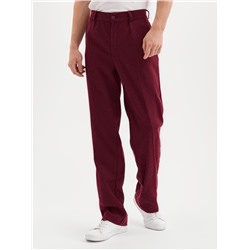 Брюки мужские MINAKU, бордовые, размер 52