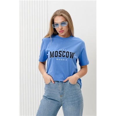Футболка мужская 8503 (Голубой_москва)