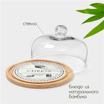 Блюдо с крышкой BellaTenero «Сыр», d=25 см