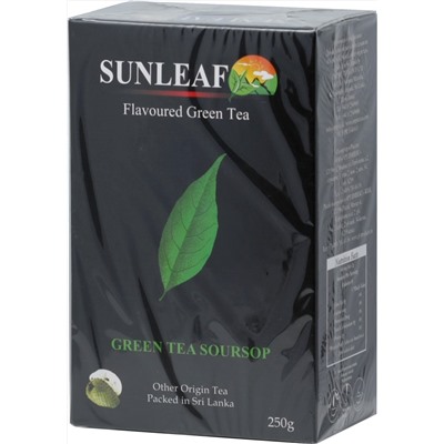 SUNLEAF. Green Tea Soursop 250 гр. карт.пачка