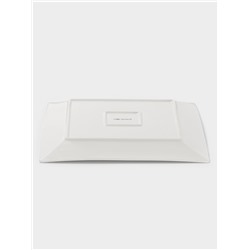 Тарелка квадратная Доляна White Labe, 30×2 см, фарфор, белая