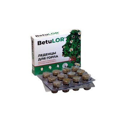 Леденцы для горла Эвкалипт, ромашка, бетулин и витамин С 24 шт.