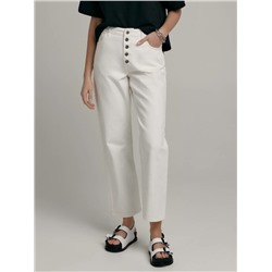 Straight CONTE CON-547 Джинсы на пуговицах из фактурного денима