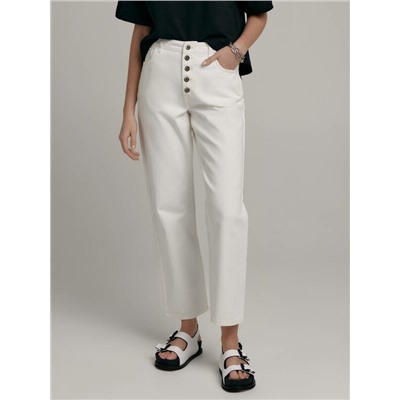 Straight CONTE CON-547 Джинсы на пуговицах из фактурного денима