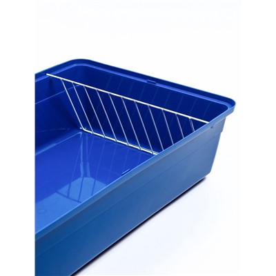 Клетка для кроликов, 60×36×32 см, усиленная, синяя