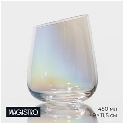 Стакан Magistro «Иллюзия», 450 мл, стекло, перламутровый