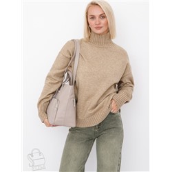 Сумка женская кожаная 1015C apricot Polina&Eiterou