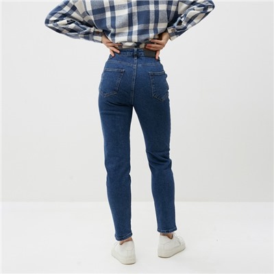 Джинсы женские мом, размер 27 (42-44), синие