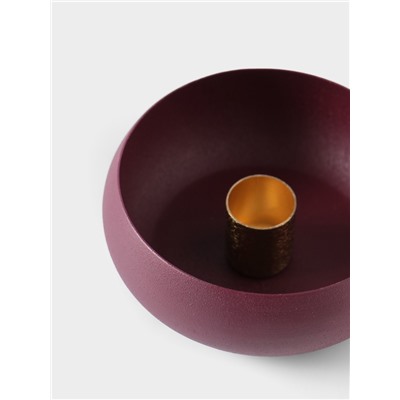 Подсвечник на 1 свечу на магнитах «Баклажан», 11×11×4 см