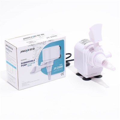 Помпа аквариумная JINGYE JY-2500, 2800 л/ч, 35 Вт, высота подъема воды 2.8 м