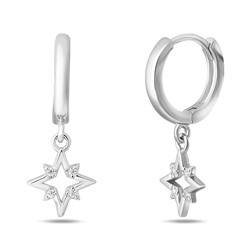 Серьги, куб.циркон., BY-0392