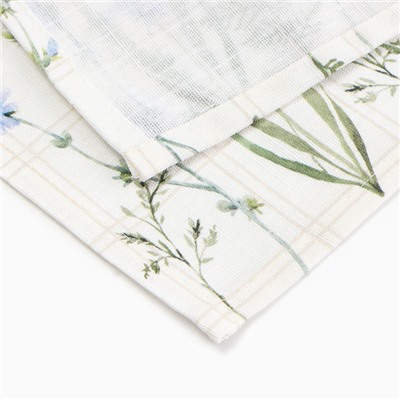 Фартук «Этель» Wild flowers, 60×70 см, 100% хлопок, репс 220 г/м²
