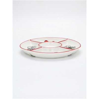 Менажница «Новогоднее настроение», 25.5×3 см, ручная работа