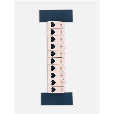 Бирка с кнопкой «Сердце» TEIRA, 8×1.5 см, 10 шт., нежно-розовая