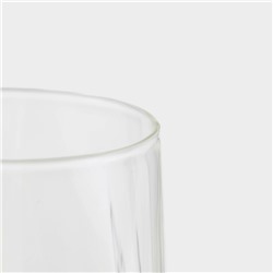 Банка для сыпучих Magistro «Эко. Трапеция», 550 мл, 8.5×12.5 см, с бамбуковой крышкой, стекло