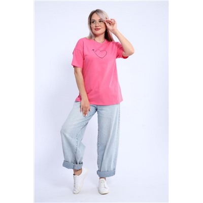 Футболка женская ФЖ0062А (Ярко-розовый)
