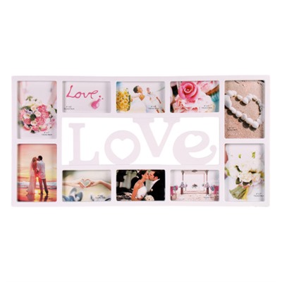 Фоторамка коллаж Любовь 72х36 см / YJ10LOVE /уп 12/ 10 фото