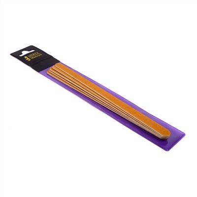 Mertz Пилка для ногтей цветная 48, дерево, 180/240 грит, 5 шт. 221