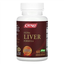 Catalo Naturals, Extra Liver Formula,для поддержки печени 60 вегетарианских капсул