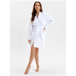 Халат махровый Этель, женский, р 50-52 цвет белый, 100% хлопок, 320 г/м²