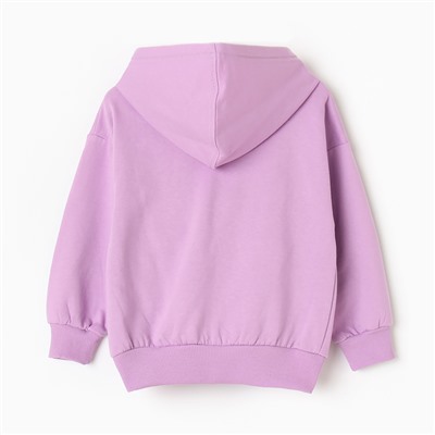 Толстовка для девочек НАЧЕС, цвет сиреневый, рост 152