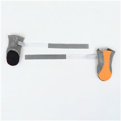 Ботинки для собак «Комфорт +», размер XL (5.9×4.8 см), оранжевые